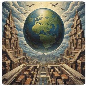 Earth-Themed Art Print